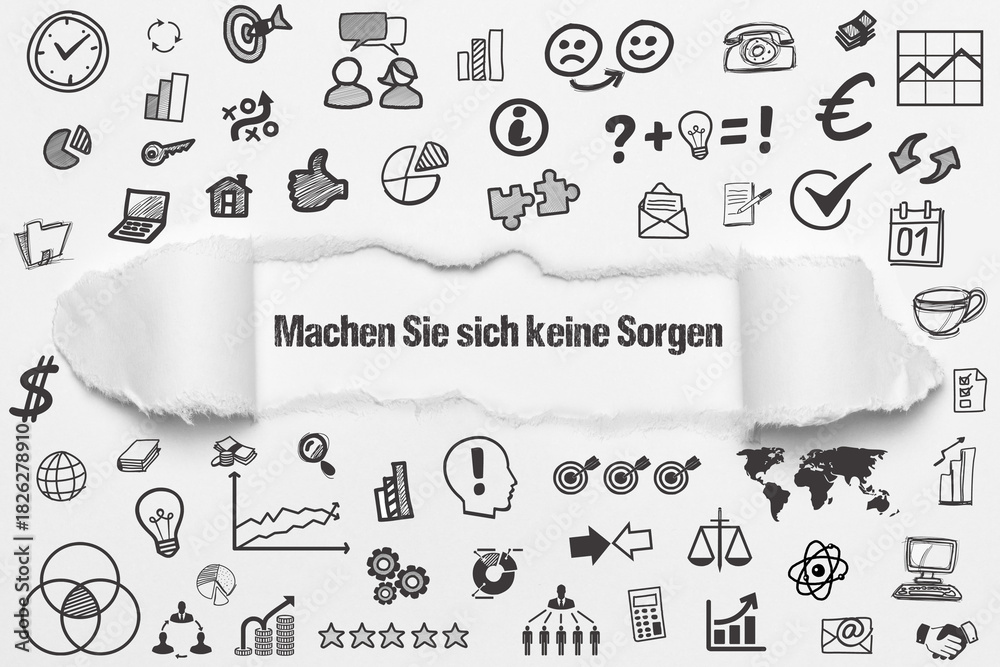 Obraz premium Machen Sie sich keine Sorgen