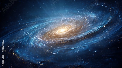 Cosmic Spiral: Stellar Core of the Milky Way Galaxy