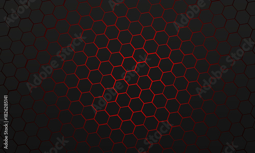 abstract red and black polygonal  background