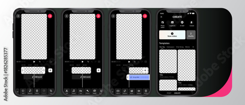 Set the Create Menu Display Interface on TikTok with a Smartphone