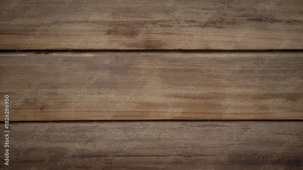 Fototapeta premium Old brown wooden planks used as background