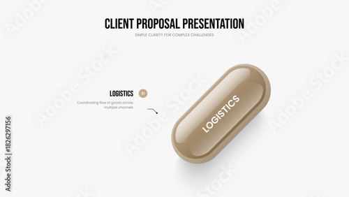 Digital Analysis One Element Infographic Slideshow Template. Enterprise Innovation Frame Design Vector Illustration. Service Campaign 1 Step Diagram Slide Layout.