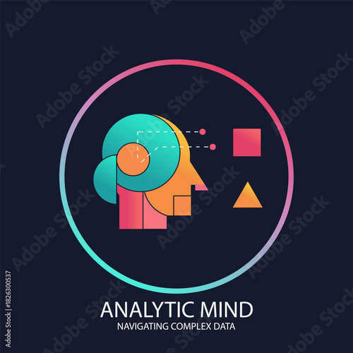 Conceptual illustration of idea generation and innovation with lightbulb and human figure