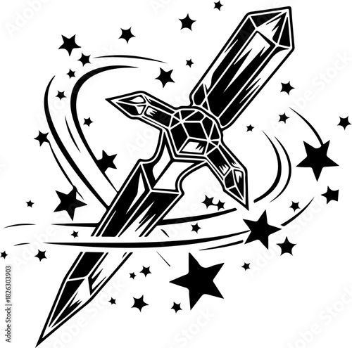 Mystic Hand Sigil Tattoo design