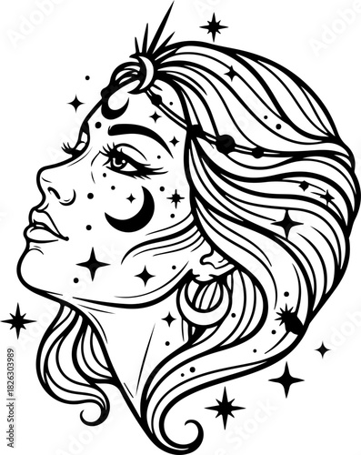 Mystic Hand Sigil Vector tattoo