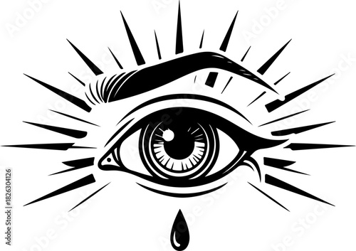 Mystic Hand Sigil Vector tattoo