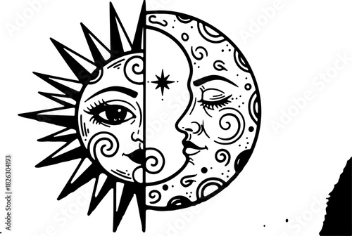 Mystic Hand Sigil Tattoo design