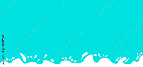 Illustration of a white milk liquid splash. Abstract wavy background. Illustration of liquid products such as cheese, syrup, and paint