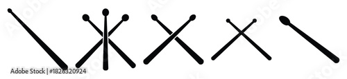 set of  drumstick icon vector illustration isolated on white background