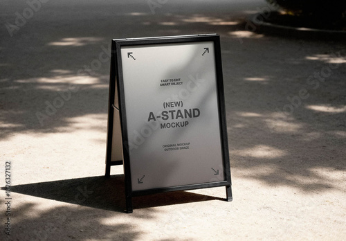 Outdoor A-Stand Mockup