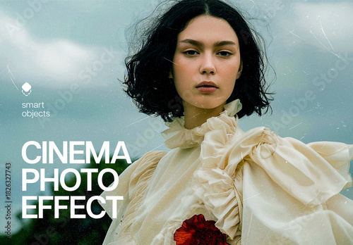 Cinematic Photo Effect Mockup