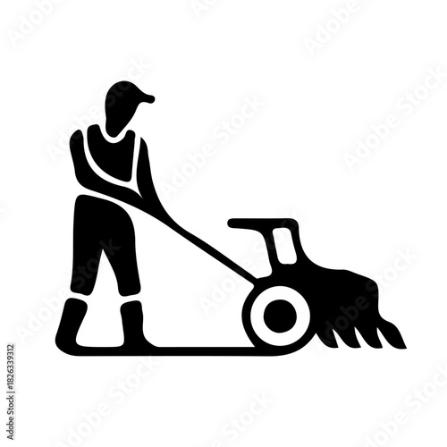 Man Grass Cutter Machine