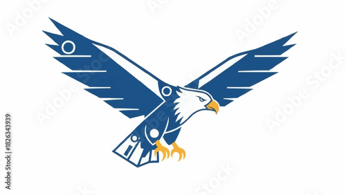 vector illustration of an eagle