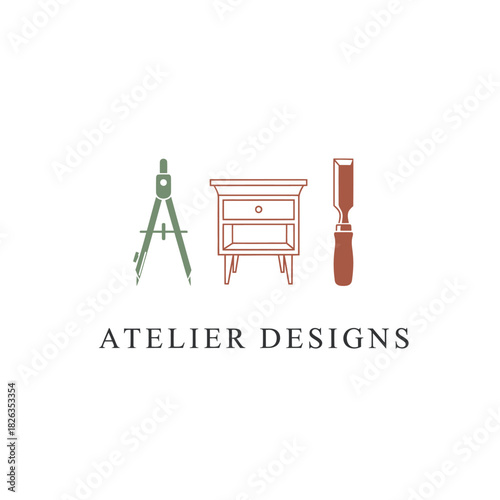 Atelier Designs Furniture Carpenter Logo