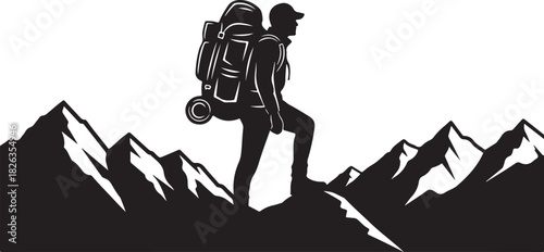 Mountain Wanderer Vector