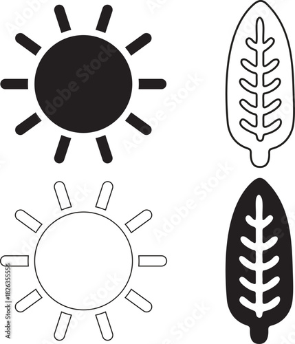 Agricultural icon set