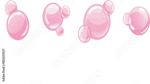 Pink baby shoes on white background