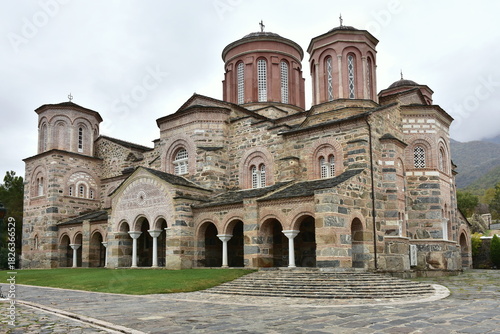 monastery in village Akritochori near village Sidirokastro in Greece