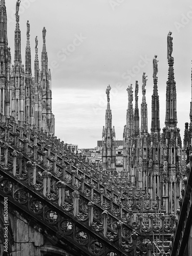 2024.07.03 Milan, Italy, Milan Cathedral
Evocative black and white image of the cathedral spires
