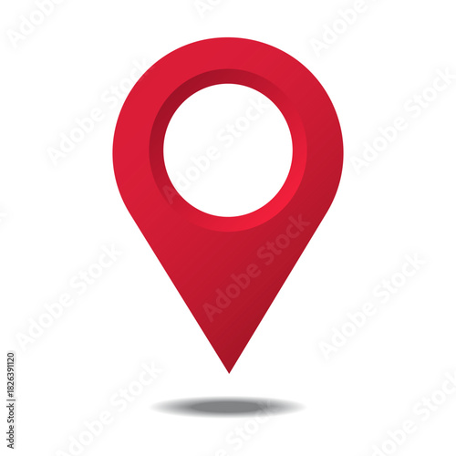 map marker,location pin,map pin 3d icon vector illustration, isolated on white background