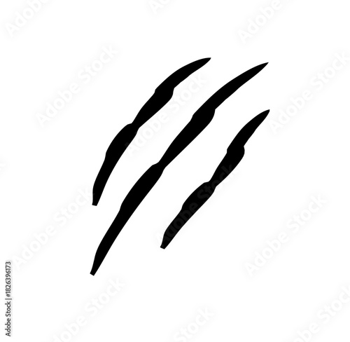 animal claw print vector with simple design