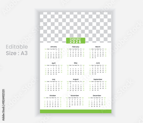 2026  Wall Calendar Design