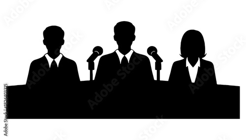 Find the best speakers and public speaking event silhouettes