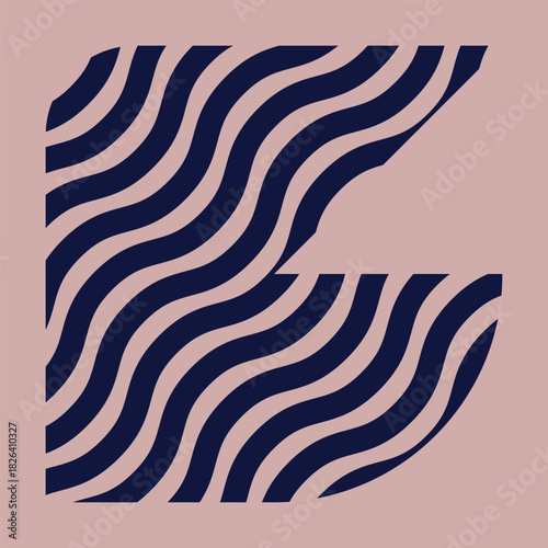Wave art icon pack with matching colour background, 3000x3000px, Abstract Square Designs in Bold Color Variations, Minimalist Line Patterns for Creative Projects.