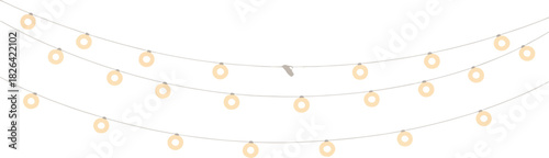 Abstract vector background with golden chain and rings illustration