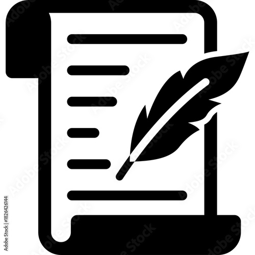 Catholic Old Law Icon — Religious Doctrine & Ancient Scripture Glyph Symbol