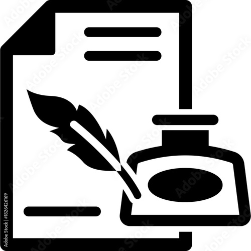 Catholic Old Law Icon — Religious Doctrine & Tradition Glyph Symbol