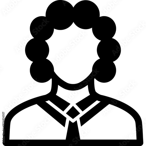 Arbitrator Glyph Icon – Dispute Resolution, Mediator & Legal Settlement Symbol