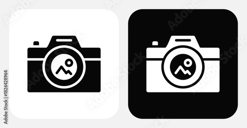 CRM Mobile App Dual Monochrome Icon Set