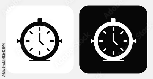Meeting Schedule Dual Monochrome Icon Set