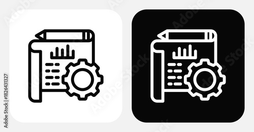 Contact Sync Dual Monochrome Icon Set