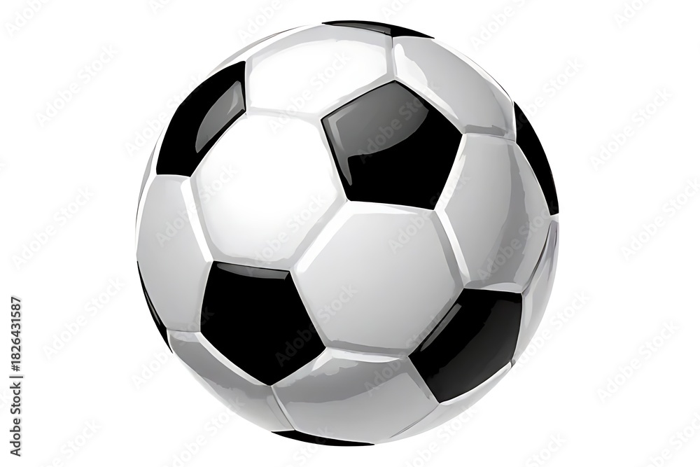 Fototapeta premium soccer ball isolated on white