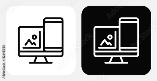 Call Reminder Dual Monochrome Icon Set
