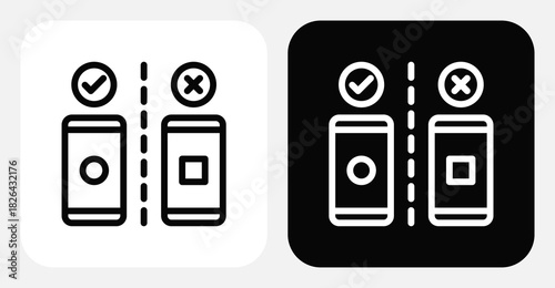 Data Analytics Dual Monochrome Icon Set