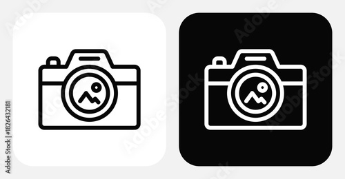 CRM Mobile App Dual Monochrome Icon Set