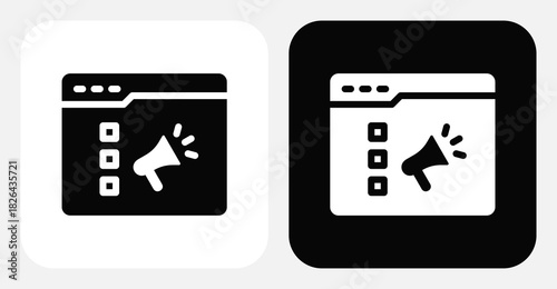 Email Campaign Dual Monochrome Icon Set