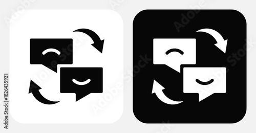 Customer Segmentation Dual Monochrome Icon Set