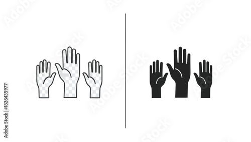 A collection of diverse line icons representing achievement growth success and business concepts in a minimalist style