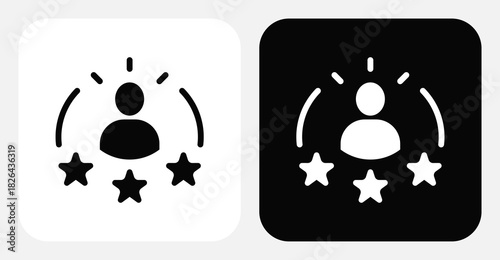 Customer Retention Dual Monochrome Icon Set