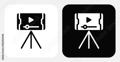 CRM Integration Dual Monochrome Icon Set