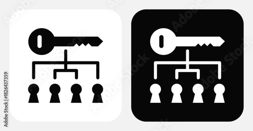 Feedback Analysis Dual Monochrome Icon Set
