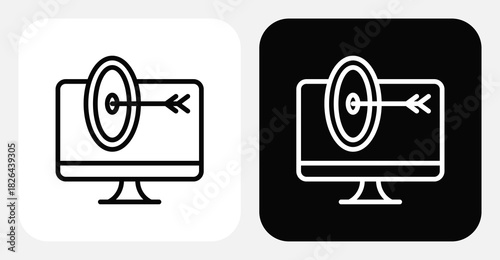 Customer Profile Dual Monochrome Icon Set