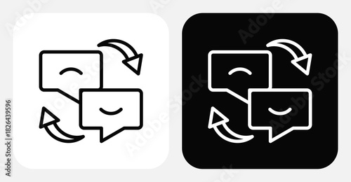 Customer Segmentation Dual Monochrome Icon Set