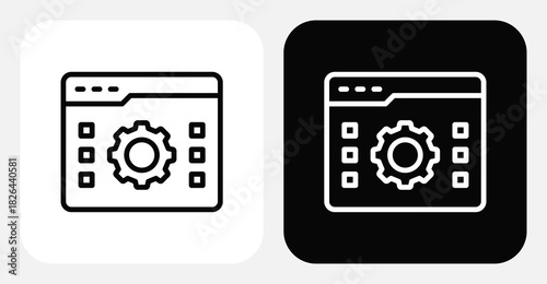 Data Export Dual Monochrome Icon Set