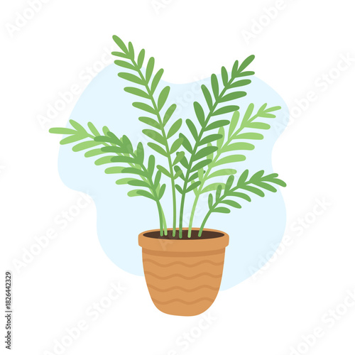 Bright indoor setup highlights lush fern fronds forming lively green texture, fern adding calming organic energy, stylish botanical mood, perfect for modern fresh interiors 