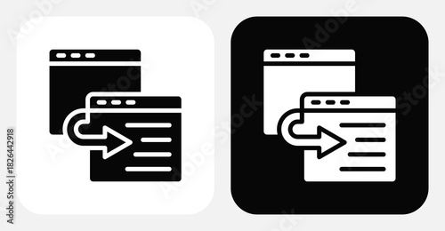 Browser Dual Monochrome Icon Set
